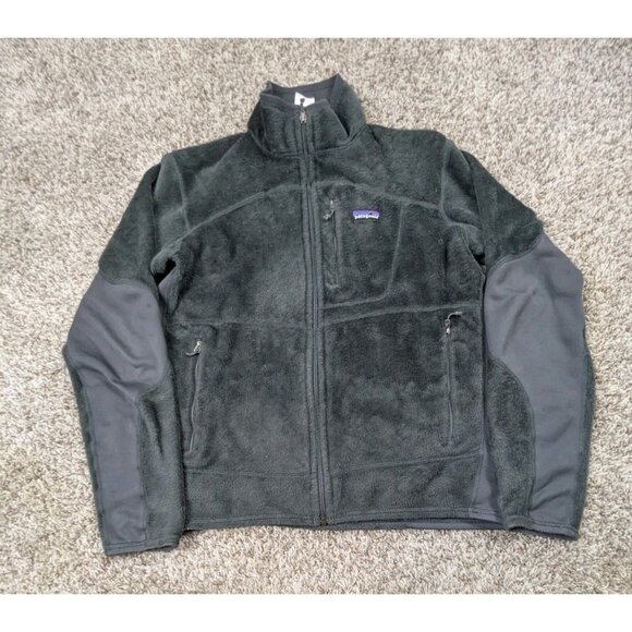 Patagonia R2 Regulator Fleece Jacket Men's Medium Grey Full Zip Outdoor Hiking